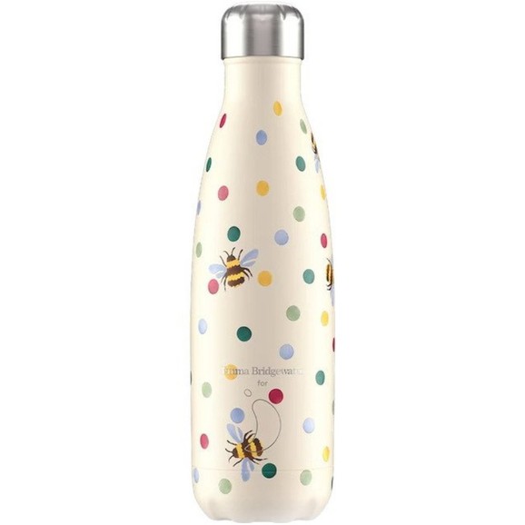 Chilly\'s Reusable Bottle 500ml - Polka Dot & Bees