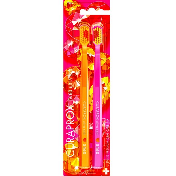 Curaprox 5460 Love Edition Ultra Soft Toothbrush 2 Τεμάχια