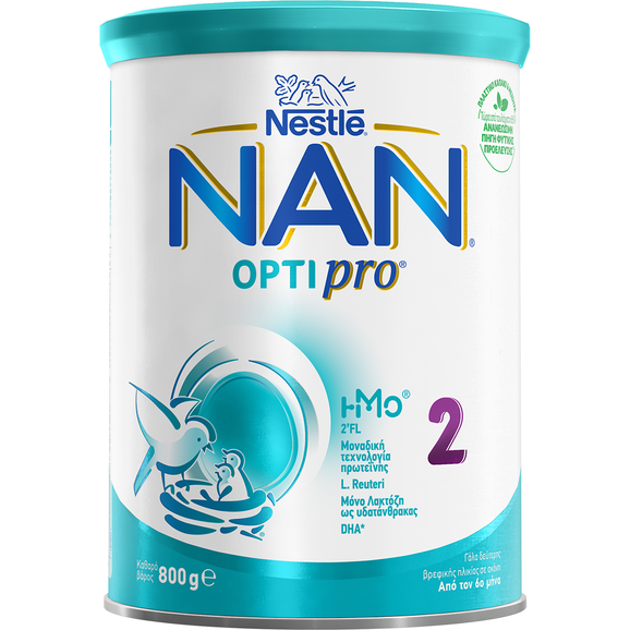 Nestle NAN Optipro 2 Γάλα σε Σκόνη για Βρέφη, Κατάλληλο Από τον 6ο Μήνα 800gr