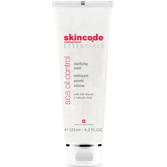 Skincode Essentials S.O.S Oil Control Clarifying Wash Απαλή Καθαριστική Κρέμα Προσώπου για Λιπαρές Μικτές Επιδερμίδες 125ml