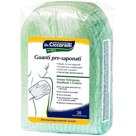 Dr Ciccarelli Ready-to-Use Soap Mitt 20 Τεμάχια