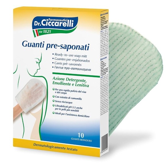 Dr Ciccarelli Ready-to-Use Soap Mitt 10 Τεμάχια