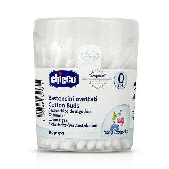 Chicco Cotton Buds Απλοί Ωτοκαθαριστές 160τμχ