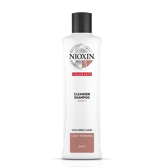 Nioxin Cleanser Shampoo Systen 3 Step 1 Καθαριστικό Σαμπουάν για Βαμμένα Μαλλιά με Ελαφριά Αραίωση 300ml