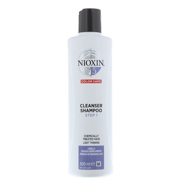 Nioxin Cleanser Shampoo System 5 Step 1 Καθαριστικό Σαμπουάν για Ελαφρώς Αραιωμένα Χημικά Επεξεργασμένα Μαλλιά 300ml
