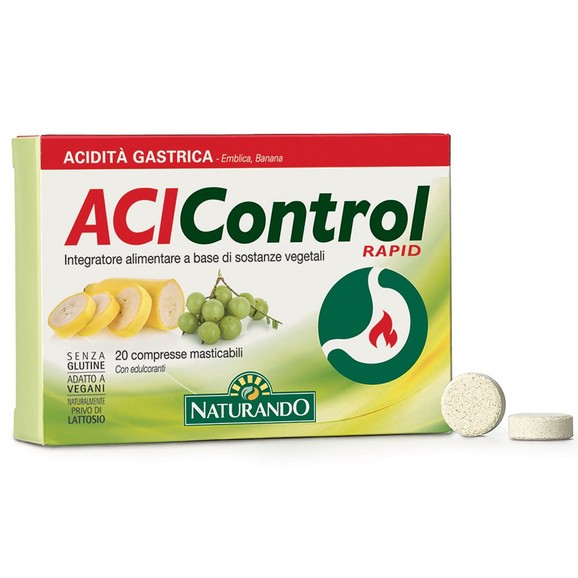 Naturando Acicontrol Rapid Food Supplement 20 Chew.tabs