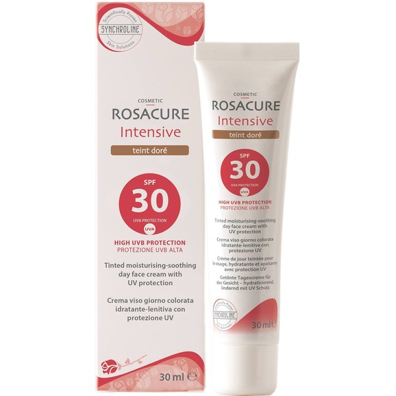 Synchroline Rosacure Spf30 Intensive Tinted Moisturizing Soothing Day Cream 30ml - Teint Dore