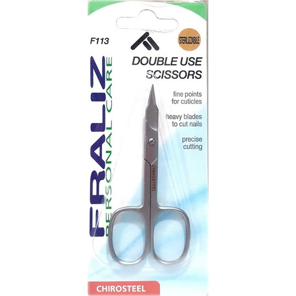 Fraliz F113 Double Use Scissors Ψαλιδάκι Διπλής Χρήσης Καμπυλωτό 1 Τεμάχιο