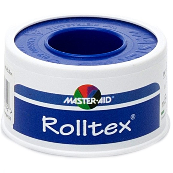 Master Aid Roll Tex Αυτοκόλλητο Επιδεσμικό Ρολό σε Λευκό Χρώμα 1 Τεμάχιο - 5m X 2.5cm