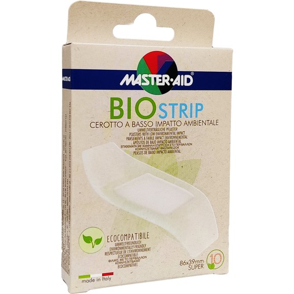 Master Aid Bio Strip 86mm x 39mm Super 10 Τεμάχια