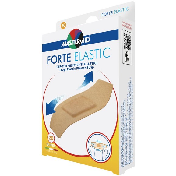 Master Aid Forte Elastic Tough Elastic Plaster Strip 86x39mm 20 Τεμάχια