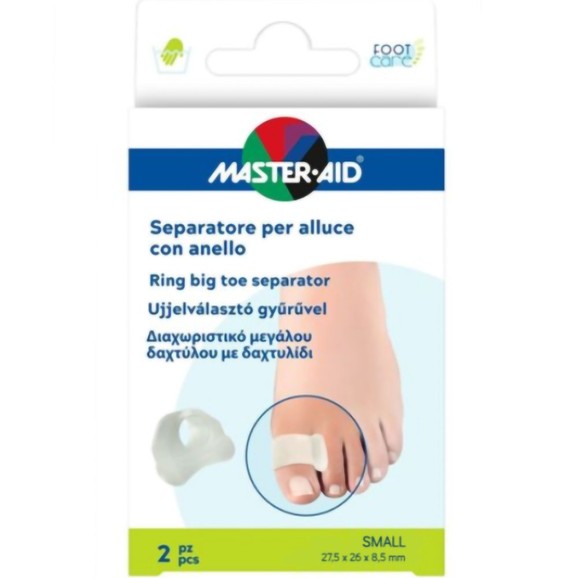 Master Aid Ring Big toe Separator Finger 2 Τεμάχια - Small