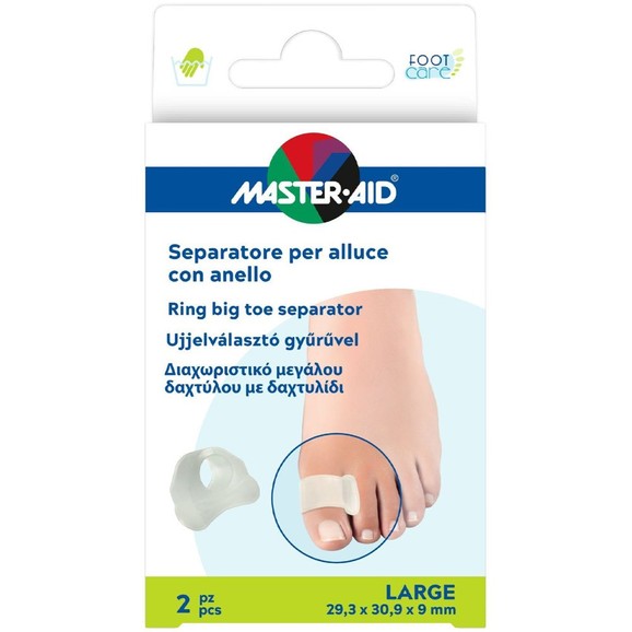 Master Aid Ring Big toe Separator Finger 2 Τεμάχια - Large