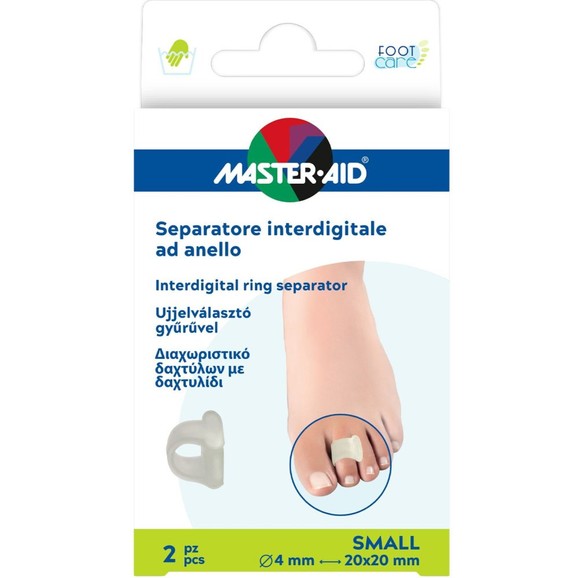 Master Aid Interdigital Ring Separator Finger 2 Τεμάχια - Small