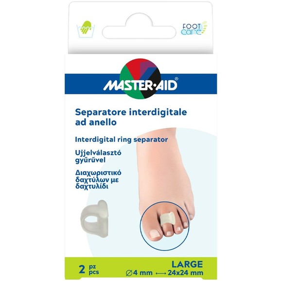 Master Aid Interdigital Ring Separator Finger 2 Τεμάχια - Large