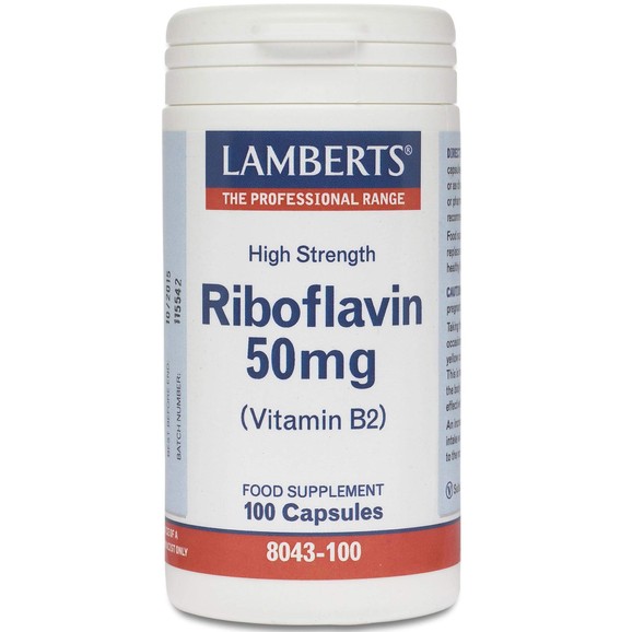 Lamberts Riboflavin 50mg Vitamin B2 100caps Lamberts Riboflavin 50mg Vitamin B2 100caps