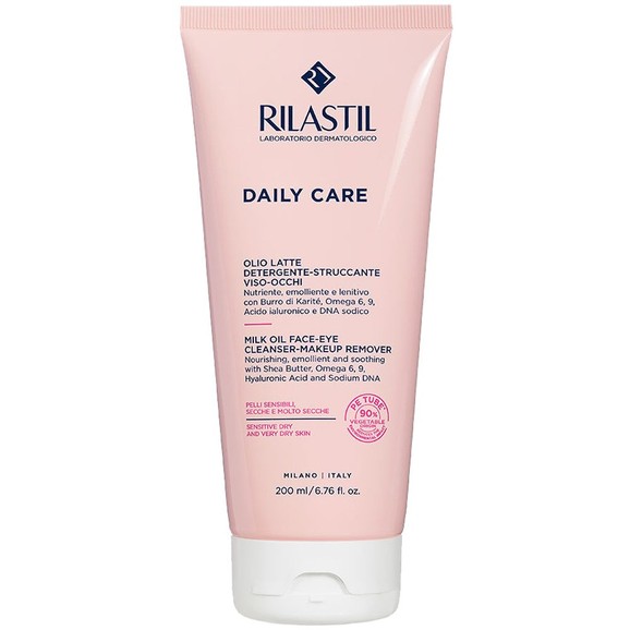 Rilastil Daily Care Milk Oil Face Eye Cleanser-Makeup Remover 200ml