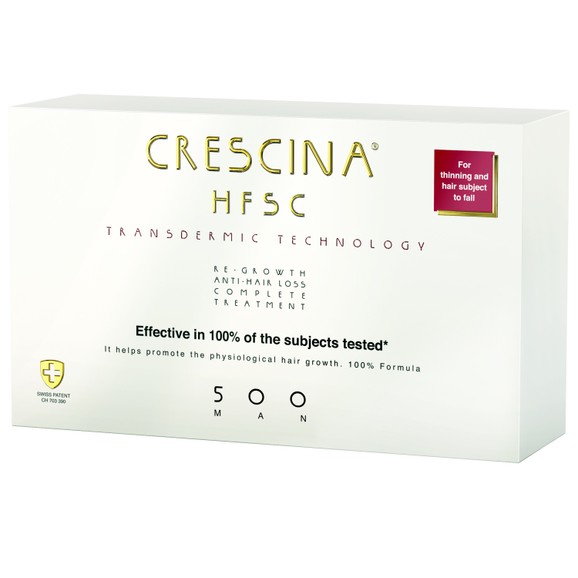 Crescina Transdermic Complete Man 20 Τεμάχια (10+10 x 3.5ml) - 500 Crescina Transdermic Complete Man 20 Τεμάχια (10+10 x 3.5ml) - 500