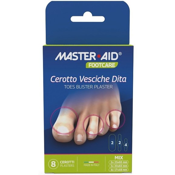 Master Aid Footcare Toes Blister Plaster 8 Τεμάχια