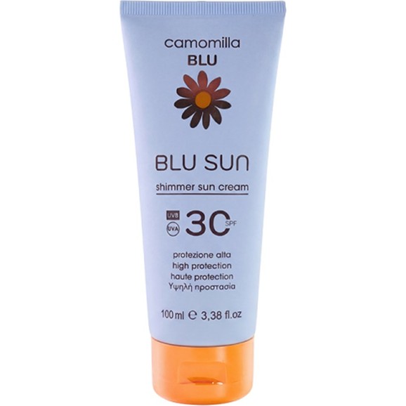 Camomilla Blu Glow Effect Spf30 Shimmer Sun Cream 100ml