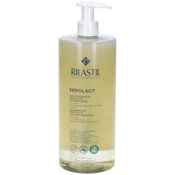 Rilastil Xerolact Protective & Anti-Irritation Cleansing Oil 1Lt