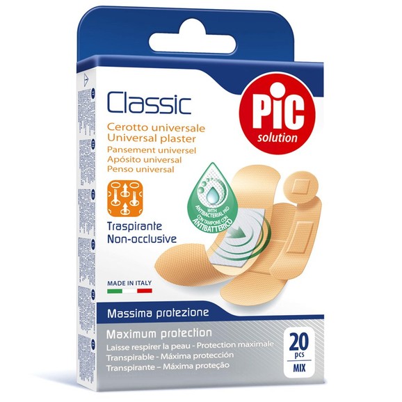 Pic Solution Classic Universal Breathable Plaster 20 Τεμάχια