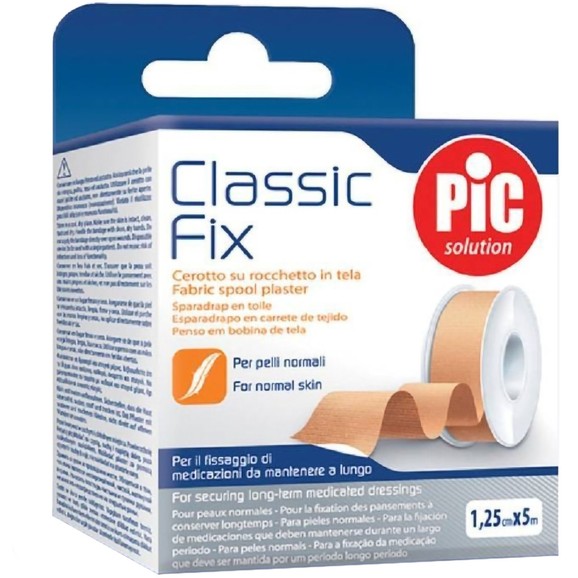 Pic Solution Classic Fix Fabric Spool Plaster 1 Τεμάχιο - 1.25cm x 5m