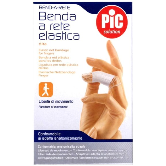 Pic Solution Benda A Rete Elastic Net Bandage for Fingers 1 Τεμάχιο