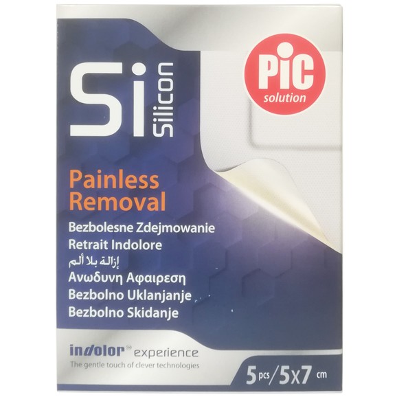 Pic Solution Si Silicon Painless Removal Strips 5 Τεμάχια - 5x7cm