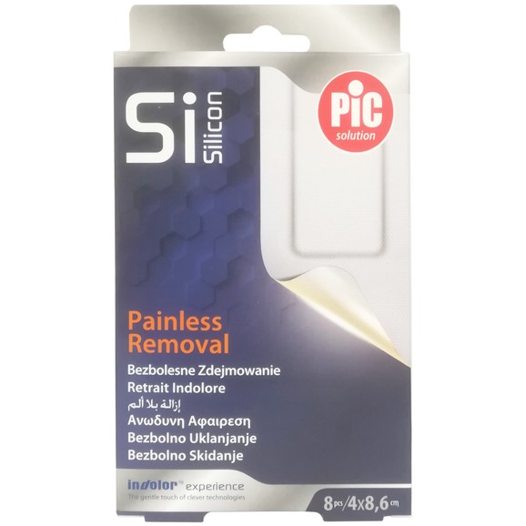 Pic Solution Si Silicon Painless Removal Strips 8 Τεμάχια - 4 x 8.6cm