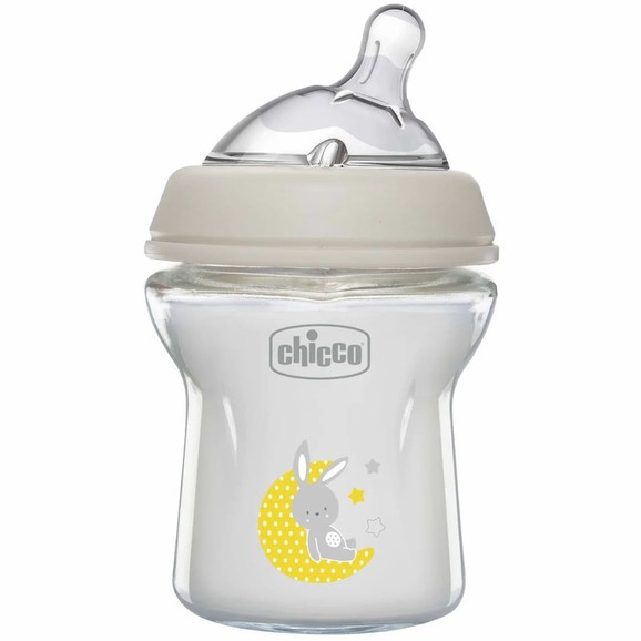 Chicco Natural Feeling Glass Bottle Anti-Colic 0m+, 150ml