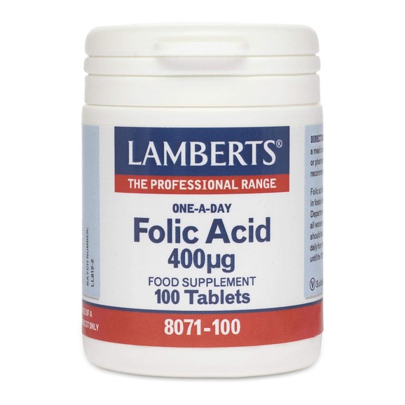 Lamberts Folic Acid 400 mcg 100 tabs Lamberts Folic Acid 400 mcg 100 tabs