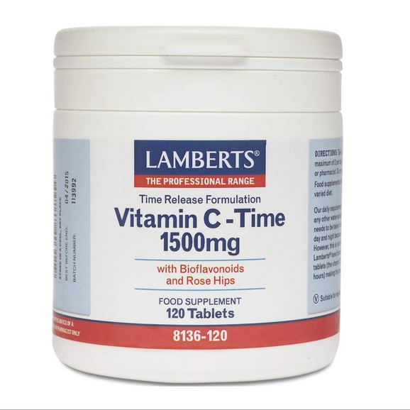 Lamberts Vitamin C Time Release 1500mg 120 tabs
