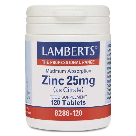 Lamberts Zinc 25mg (as Citrate)120tabs