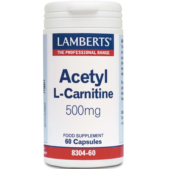 Lamberts Acetyl L-Carnitine 500mg 60 tabs