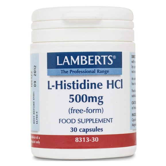 Lamberts L-Histidine HC 500mg 30 caps Lamberts L-Histidine HC 500mg 30 caps