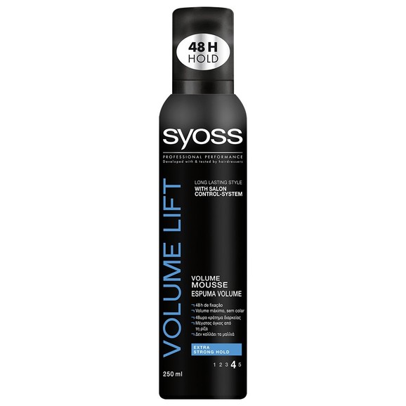 Syoss Mousse Volume Lift Επαγγελματικός Αφρός Μαλλιών, Δυνατό Κράτημα & Μαλλιά με Αέρινο Όγκο Από την Ρίζα 250ml Syoss Mousse Volume Lift Επαγγελματικός Αφρός Μαλλιών, Δυνατό Κράτημα & Μαλλιά με Αέρινο Όγκο Από την Ρίζα 250ml