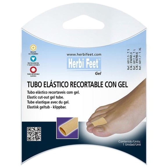 Herbi Feet Elastic Cuttable Gel Tube 1 Τεμάχιο - Large