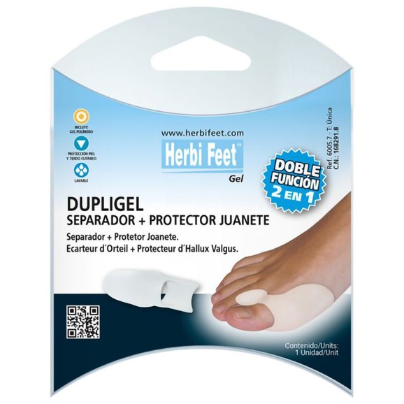 Herbi Feet Dupligel Toe Speader & Bunion Protector One Size 1 Τεμάχιο