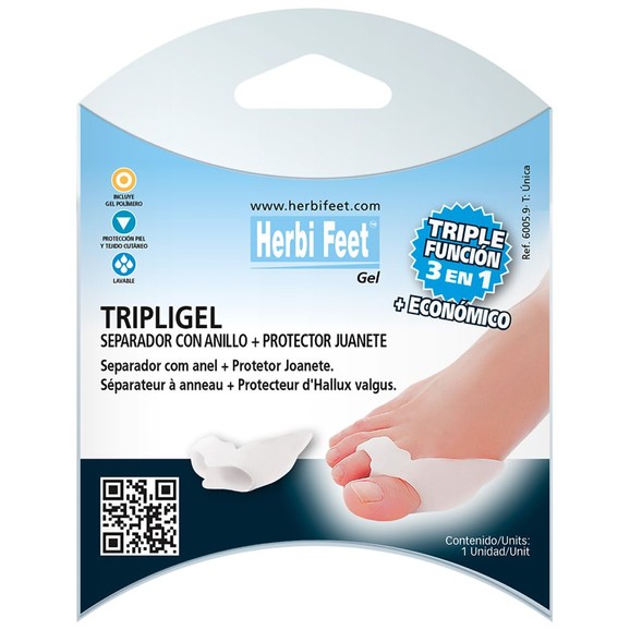 Herbi Feet Triplegel Ring & Toe Seperator + Bunion Protectror One Size 1 Τεμάχιο