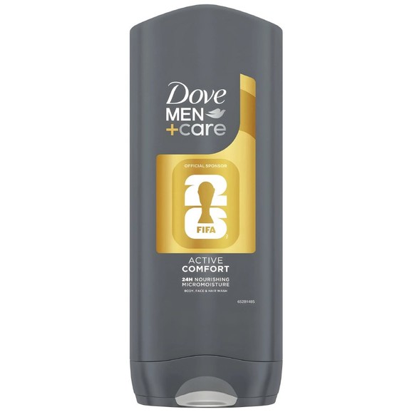Dove Men Care Active Comfort Fifa 24h Freshness & Hydration Body, Face & Hair Wash 400ml