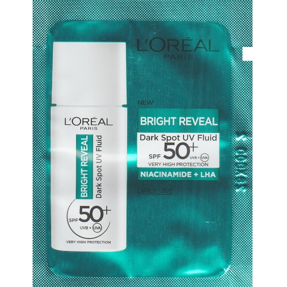 Δείγμα L\'oreal Paris Bright Reveal Dark Spot UV Fluid Spf50+, 1.5ml Δείγμα L\'oreal Paris Bright Reveal Dark Spot UV Fluid Spf50+, 1.5ml