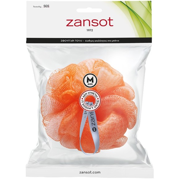 Zansot Mesh Sponge Medium 1 Τεμάχιο - Πορτοκαλί