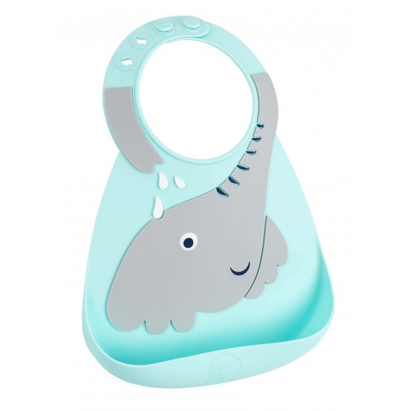 MakeMyDay Baby Bib Κωδ 70136, 1 Τεμάχιο - Elephant