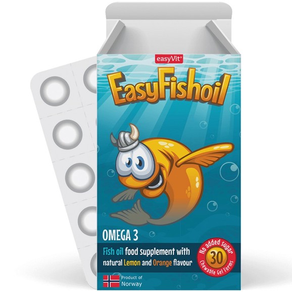 EasyVit EasyFishoil Omega 3 with Vitamin D 30 Ζελεδάκια