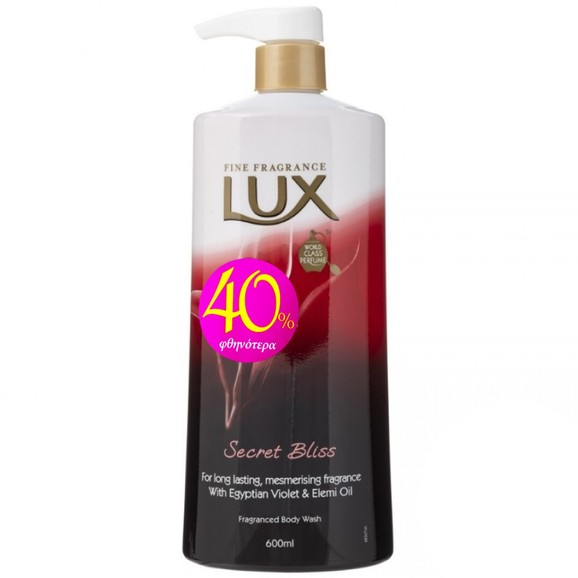 Lux Secret Bliss Fragranced Body Wash 600ml Promo -40%