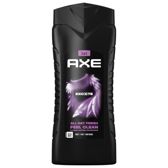 Axe Excite All Day Fresh 3in1 3in1 Body, Face & Hair Wash 400ml