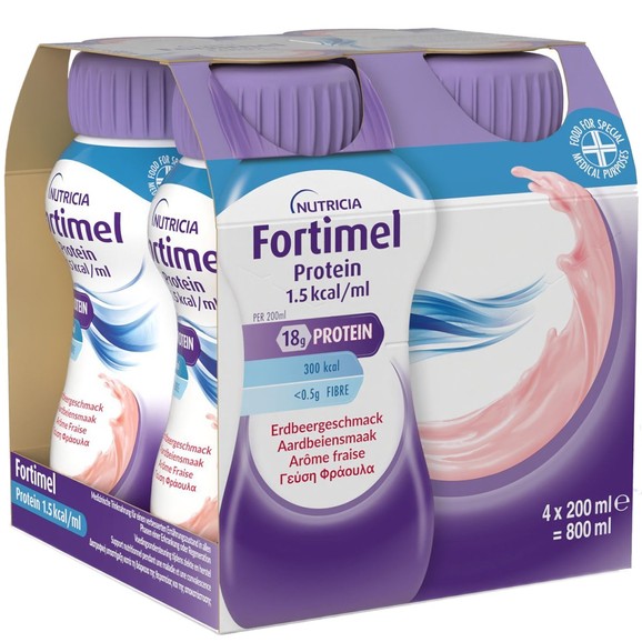 Nutricia Fortimel Protein 1,5 kcal/ml Strawberry 4x200ml