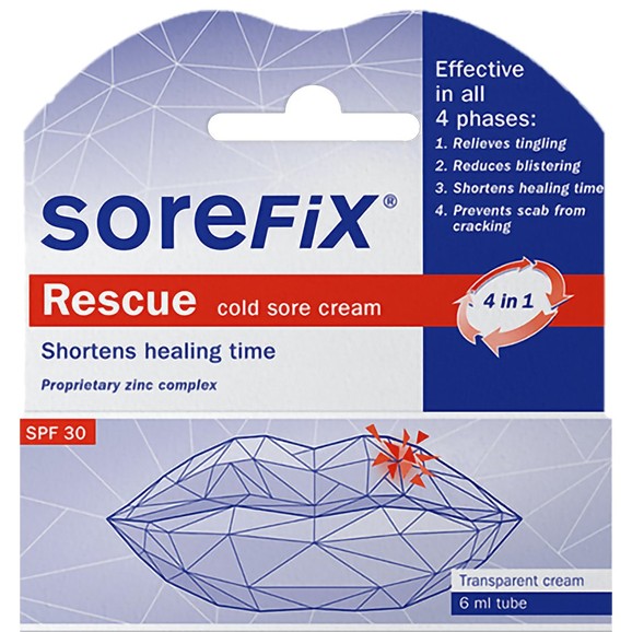 SoreFix Rescue Cold Sore Cream 6ml