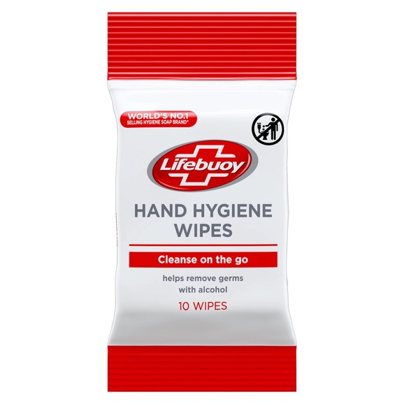 Lifebuoy Hygiene Hand Wipes with Alcohol 10wipes
